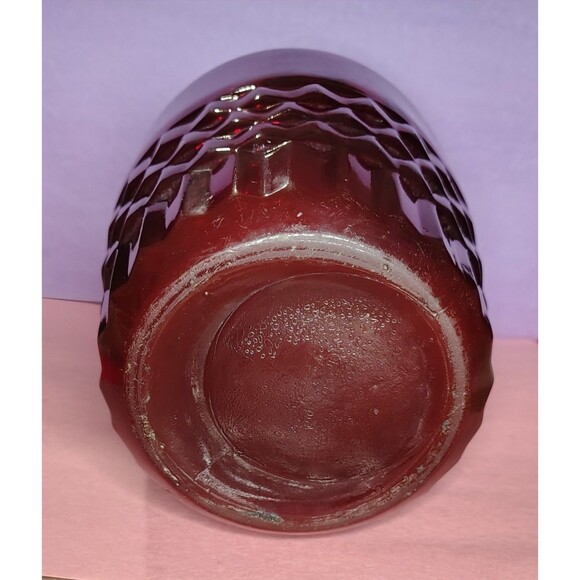 Anchor Hocking Royal Ruby Windsor MidCentury Glass Pitcher 9" Vintage Depression - Picture 6 of 16